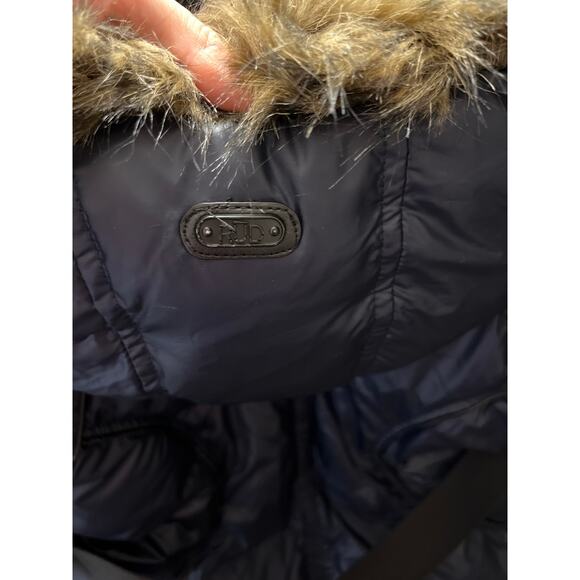 RUDSAK RUD Down Parka Jacket Faux Fur Hood Belted Sz XXL Ski City Winter Luxury - Picture 4 of 12